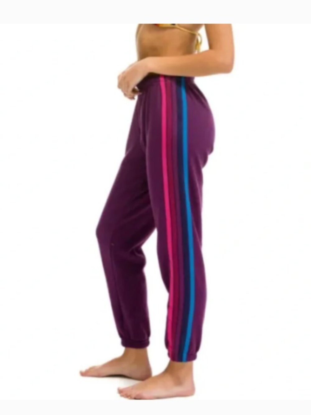 EUC Aviator Nation 5-Stripe Sweatpants M